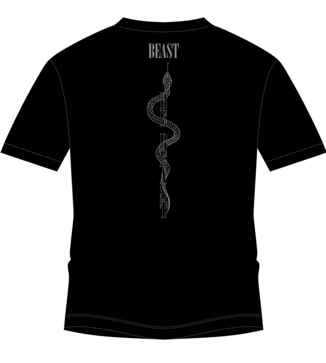 Basic Baumwollshirt – Snake Edition