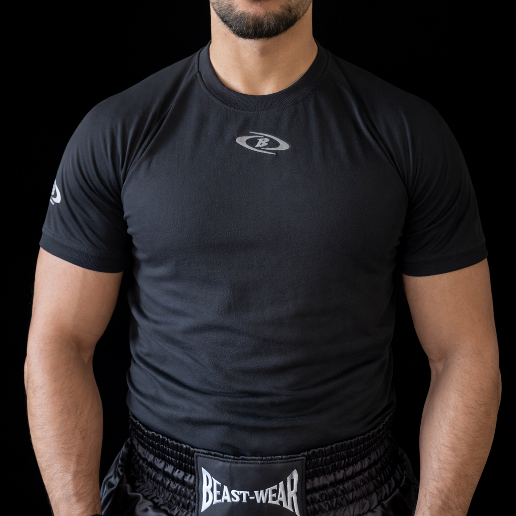 Basic Baumwollshirt – Snake Edition