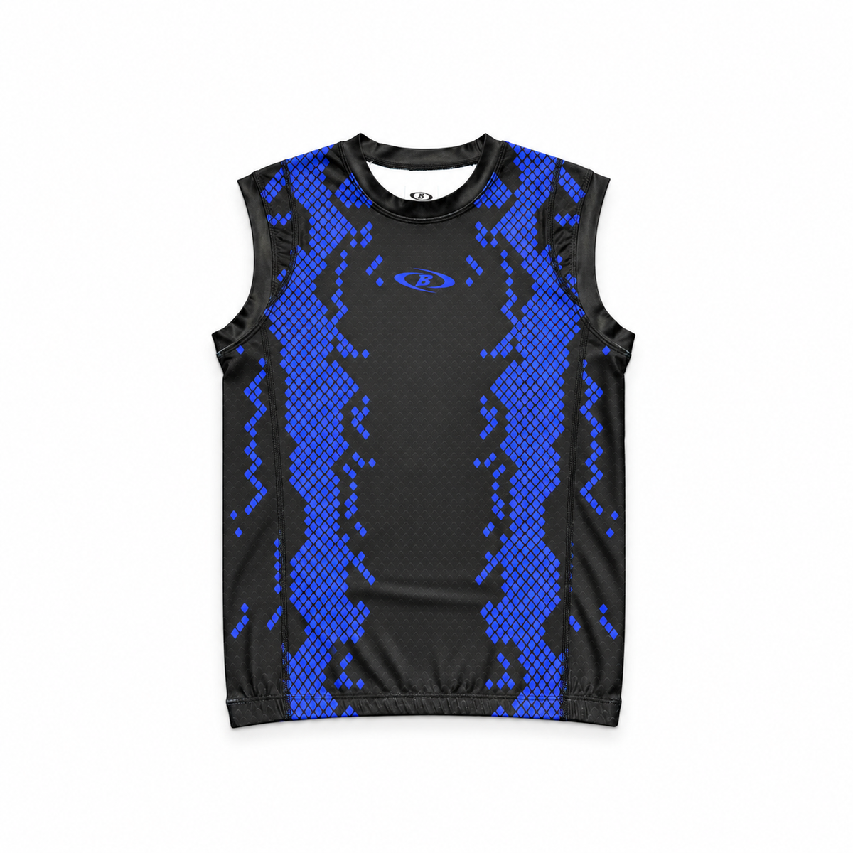 Performance-Tanktop Royal Blue von BEAST-WEAR – Tanktop für Gym und Training, Vorderseite