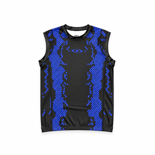 Performance-Tanktop Royal Blue von BEAST-WEAR – Tanktop für Gym und Training, Vorderseite